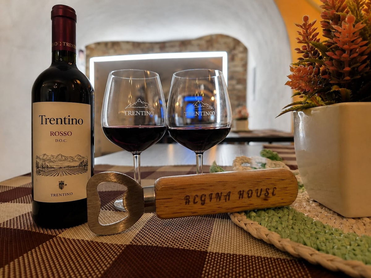 Trentino wine welcome in the living area